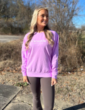 Load image into Gallery viewer, VB Comfort Color Logo Sweatshirt Neon Violet