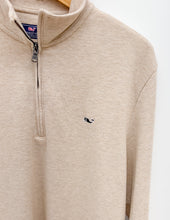 Load image into Gallery viewer, Vineyard Vines Saltwater Quarter Zip in Officer Khaki