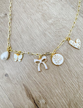 Load image into Gallery viewer, Be Free Gold Charm Necklace