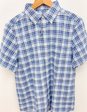 Load image into Gallery viewer, Vineyard Vines Coskata Plaid Island Slub SS Shirt in Coastline