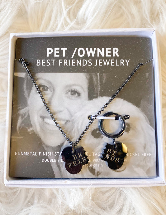 Pet & Owner Best Friend Jewelry Black
