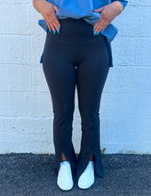 Load image into Gallery viewer, Hold On Now High Waist Flared Leggings Black