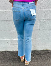 Load image into Gallery viewer, Stargazing High Rise Crop Flare Jeans