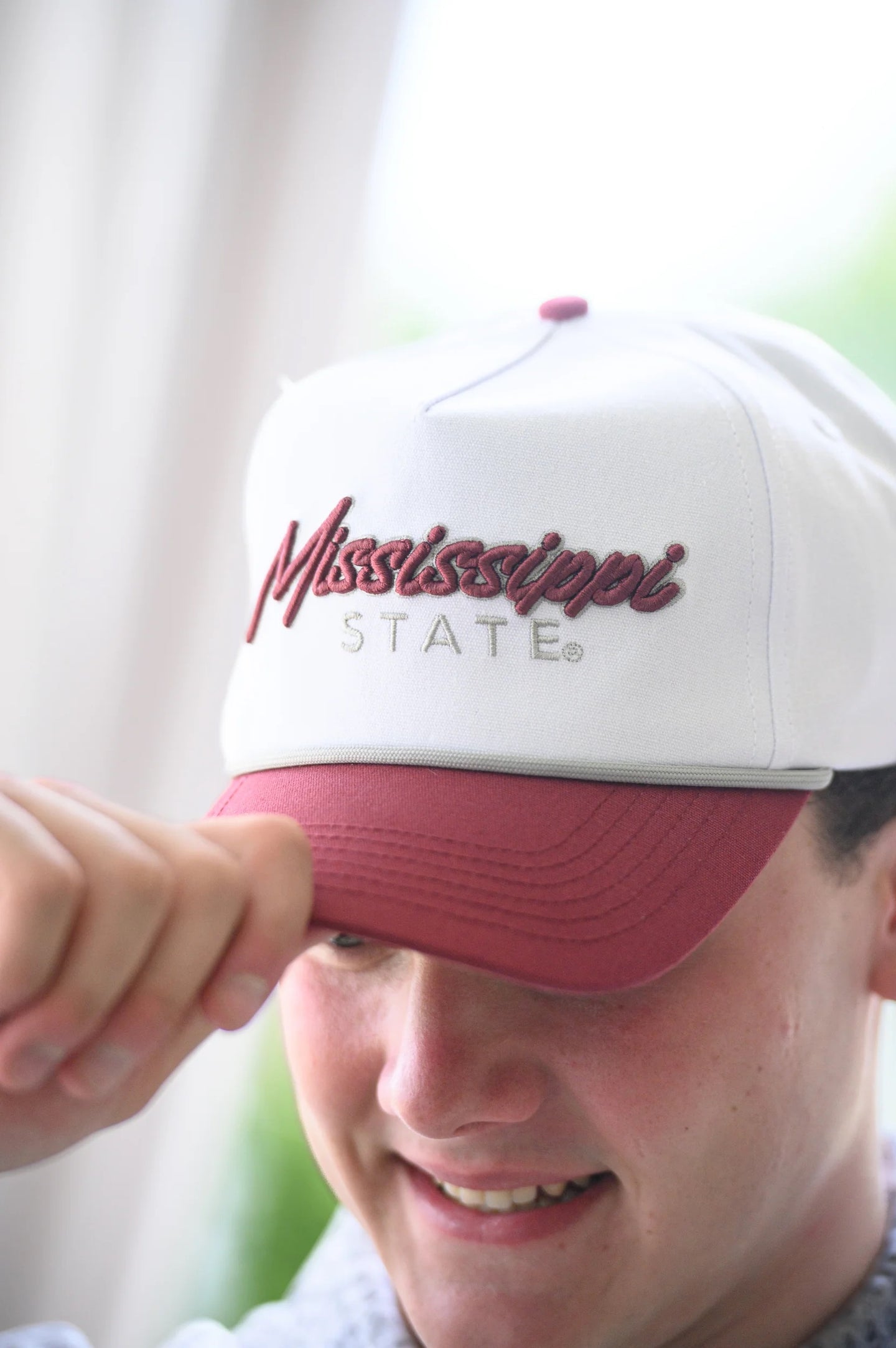 Mississippi State Script Raised Hat