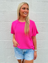 Load image into Gallery viewer, Good Directions Ribbed Top Hot Pink