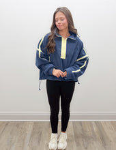 Load image into Gallery viewer, I'm All You Need 1/2 Zip Fleece Pullover in Navy