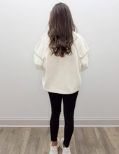 Load image into Gallery viewer, I'm All You Need 1/2 Zip Fleece Pullover in Ivory