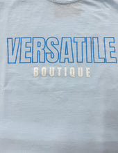 Load image into Gallery viewer, Versatile Boutique Logo SS Tee Chambray