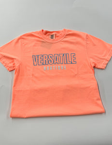 Versatile Boutique Logo SS Tee Neon Cantaloupe