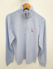 Load image into Gallery viewer, Vineyard Vines Ole Miss Saltwater Quarter Zip in Jake Blue
