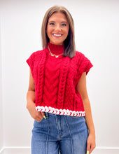 Load image into Gallery viewer, Never Getting Old Drop Shoulder Contrast Stitch Sweater