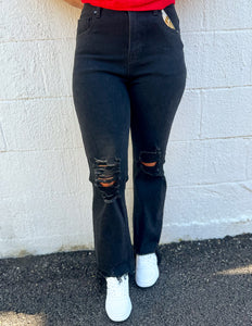 Drunk in Love High Rise Crop Straight Leg Jeans