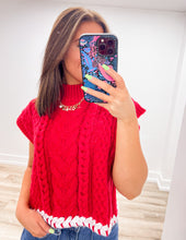 Load image into Gallery viewer, Never Getting Old Drop Shoulder Contrast Stitch Sweater