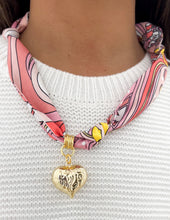Load image into Gallery viewer, We Did It This Time Trendy Scarf Necklace in Light Pink