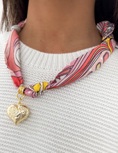 Load image into Gallery viewer, We Did It This Time Trendy Scarf Necklace in Light Pink