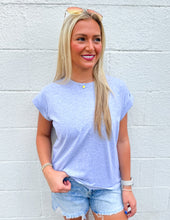 Load image into Gallery viewer, Never Too Much Round Neck SS Top H Grey