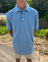 Load image into Gallery viewer, Southern Tide Men&#39;s SS Shores Stripe brrr-eeze Performance Polo