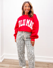 Load image into Gallery viewer, Lulu Mac Logo Sweatshirt in Red/White