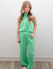 Load image into Gallery viewer, Let It Go Mock Neck Top in Green