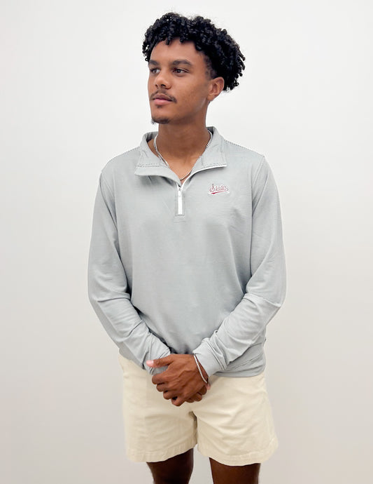 Mississippi State Script Stripe 1/4 Zip Pullover