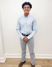 Load image into Gallery viewer, Coastal Cotton Twill Sport Shirt in Bay Blue