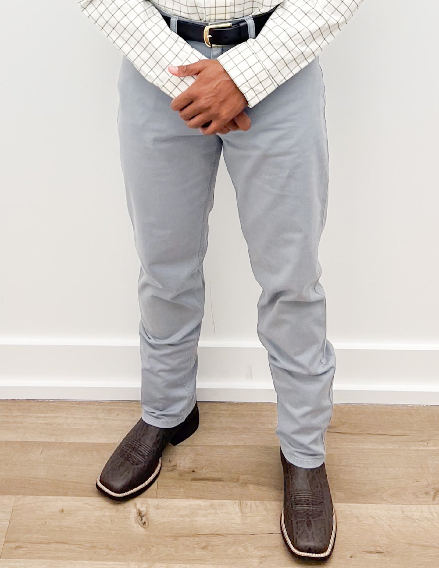 Coastal Cotton Stretch Twill Five Pocket Pants in Pebble