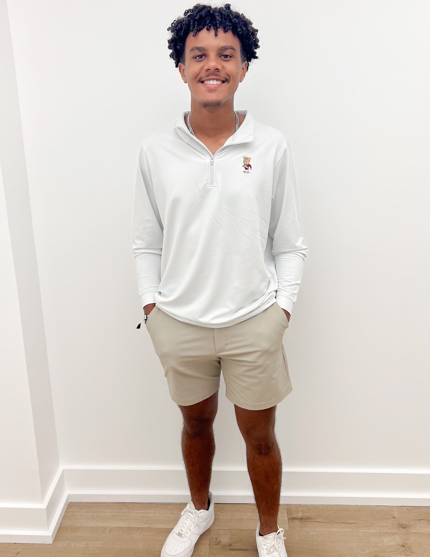 Mississippi State Walking Bully Stripe 1/4 Zip Pullover