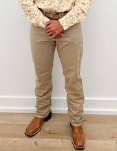 Load image into Gallery viewer, Coastal Cotton Twill Stretch Five Pocket Taupe Pants