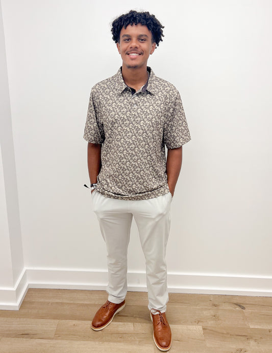 Southern Shirt Co. Men's Feathered Pursuit Printed Polo