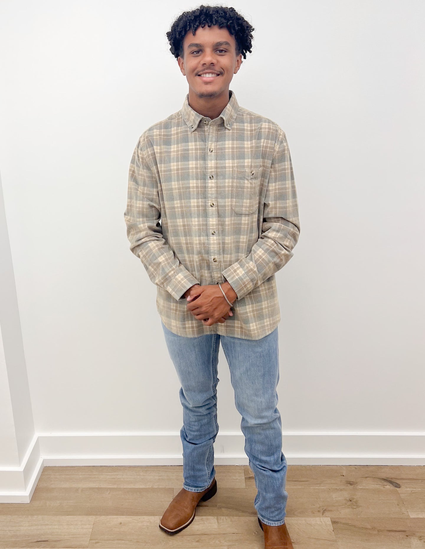 Southern Shirt Co. Braxton Lightweight Cord Flannel in Boulder