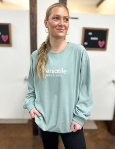 VB Corded Logo Sweatshirt Mint