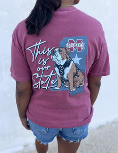 Mississippi State Bulldogs Our State SS Tee