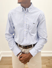 Load image into Gallery viewer, Vineyard Vines Topsail Gingham Performance Shirt in Summer Mauve