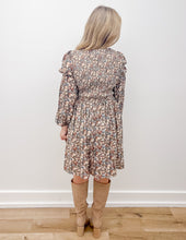 Load image into Gallery viewer, I Believe You Vintage Flower Smock Detail Mini Dress