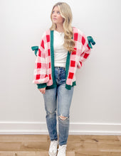 Load image into Gallery viewer, It&#39;s Our Party Front Sweater Cardigan With Ribbon Detail