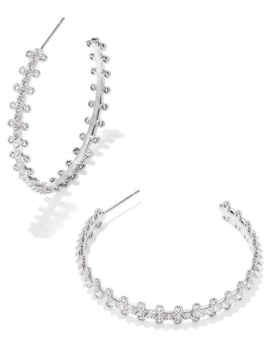 Kendra Scott Jada Hoop Earrings Silver