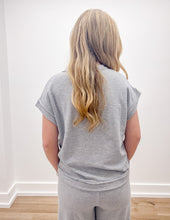 Load image into Gallery viewer, Loving Me Today Slub SS Tee &amp; Long Pants Set in H. Grey