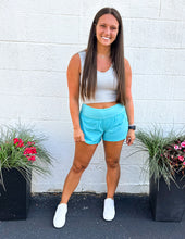 Load image into Gallery viewer, Little Runaway Athletic Shorts Highlight Blue