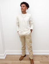 Load image into Gallery viewer, The North Face Men’s Evo Regenerative Ink Box NSE LS Tee in White Dune