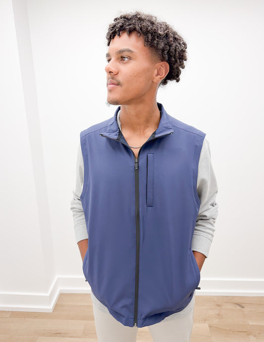 Vineyard Vines The Mariner Soft Shell Vest in Nautical Navy