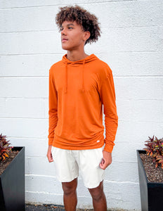 Burlebo Men's Performance Hoodie Orange