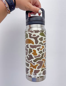 Local Boy 27oz Water Bottle in Localflage Vintage