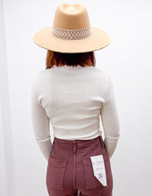 Load image into Gallery viewer, Wanna Change Mock Neck LS Top in Ivory