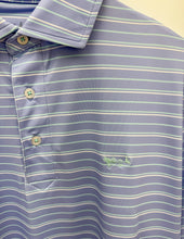 Load image into Gallery viewer, Coastal Cotton Wake Blue Yarn Dyed Polo