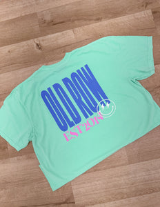Old Row Chicks SS Pocket Tee in Island Reef