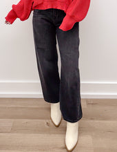 Load image into Gallery viewer, Famous Friends Barrel Twist Jeans in Black