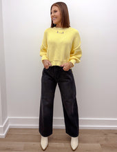 Load image into Gallery viewer, Feeling Lost Pullover Sweater Mock Neckline in Lt. Yellow