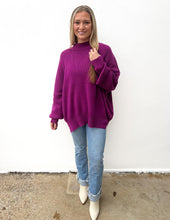 Load image into Gallery viewer, Take Me Back Side Slit Oversized Sweater