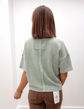 Load image into Gallery viewer, I&#39;ve Been Everywhere Ribbed SS Top in Light Olive