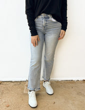 Load image into Gallery viewer, Take It All In Stride High Rise Relaxed Straight Leg Jeans in Light